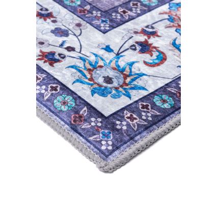 Tapis oriental antidérapant PRINT SHINE 120 x 170 cm bleu