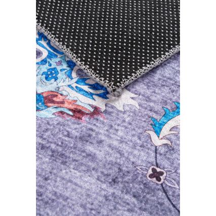 Tapis oriental antidérapant PRINT SHINE 120 x 170 cm bleu