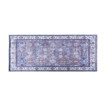 Tapis oriental antidérapant PRINT SHINE 70x140 cm bleu