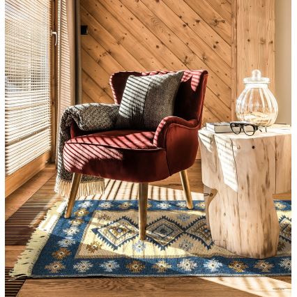 Tapis oriental KILIM 80x150 cm bleu