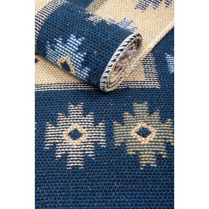 Tapis oriental KILIM 80x150 cm bleu