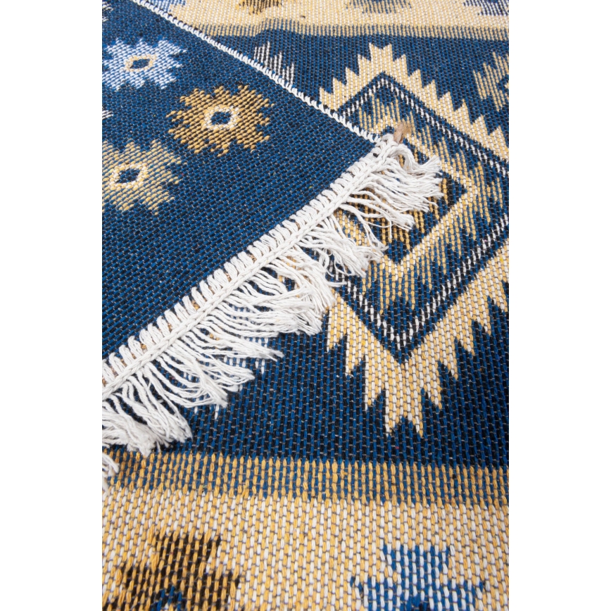 Tapis oriental KILIM 80x150 cm bleu