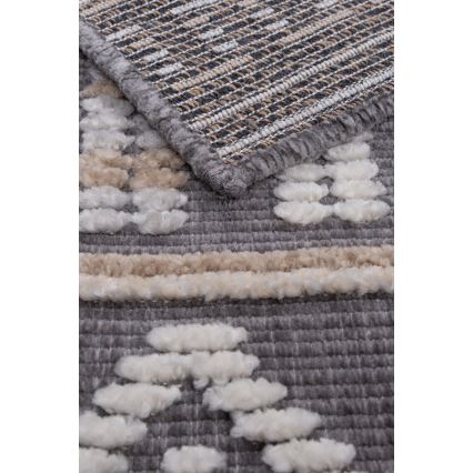 Tapis oriental NEPAL 160 x 230 cm gris/beige