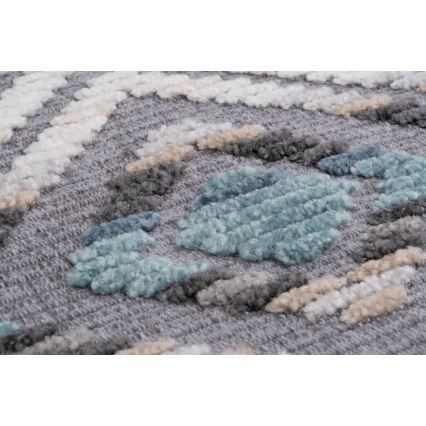 Tapis oriental NEPAL 200 x 280 cm bleu/gris