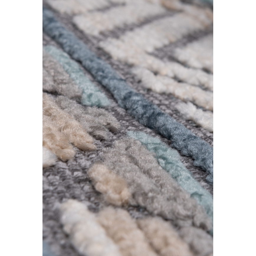 Tapis oriental NEPAL 200 x 280 cm bleu/gris