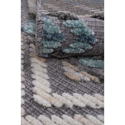 Tapis oriental NEPAL 200 x 280 cm bleu/gris