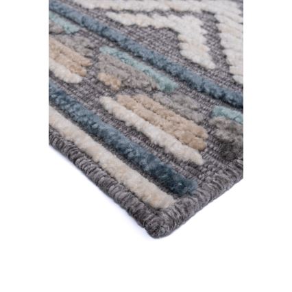 Tapis oriental NEPAL 200 x 280 cm bleu/gris