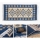 Tapis oriental réversible KILIM 80x150 cm bleu/beige