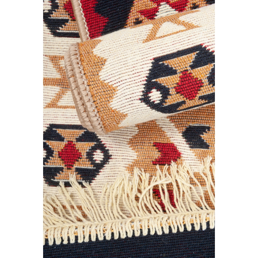 Tapis oriental réversible KILIM GOLD 60 x 120 cm multicolore