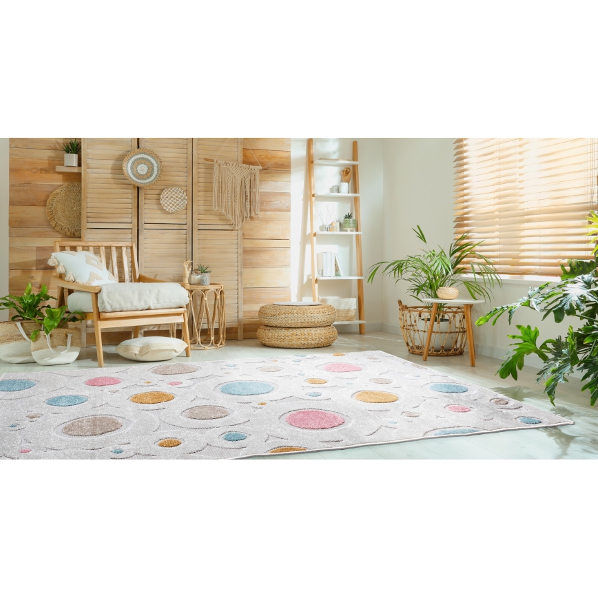 Tapis pour enfant PIAR 80x150 cm multicolore/à pois