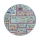 Tapis pour enfant STELLA STREETS 120 cm turquoise/motif ville