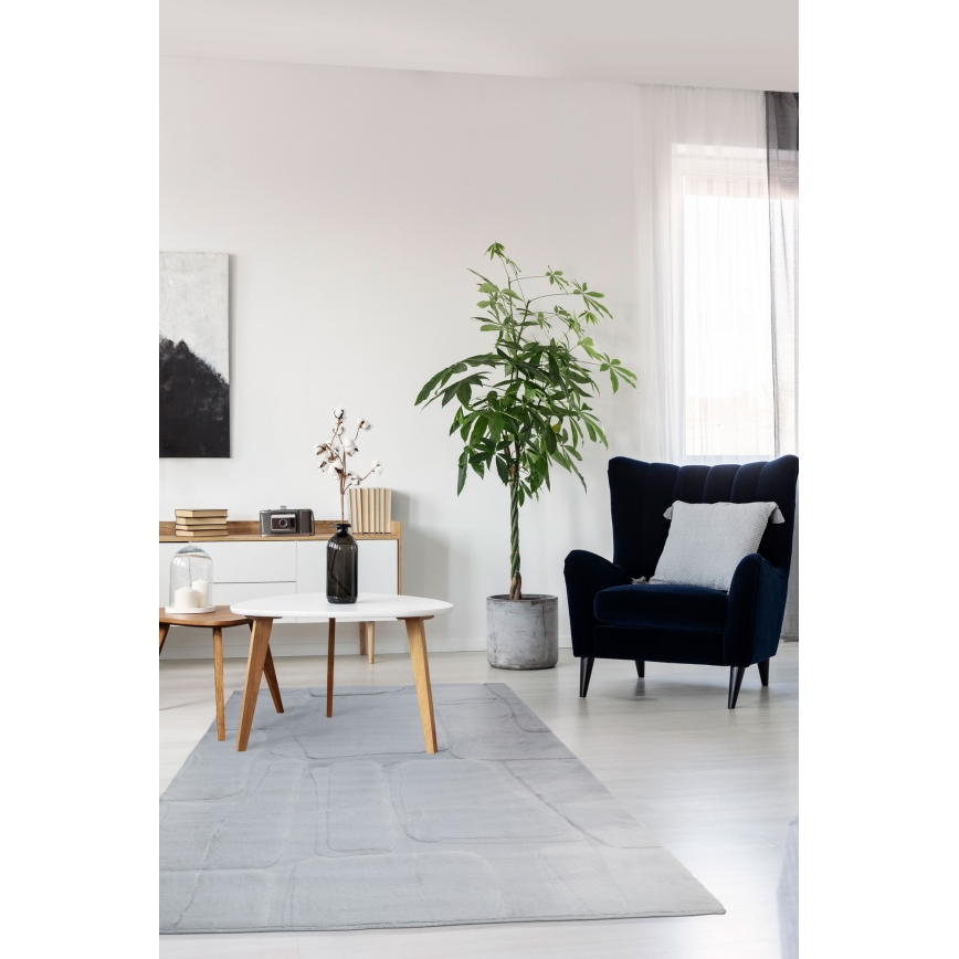 Tapis RABBIT 3D 120x170 cm gris clair