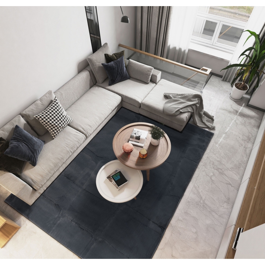 Tapis RABBIT 3D 160 x 230 cm anthracite