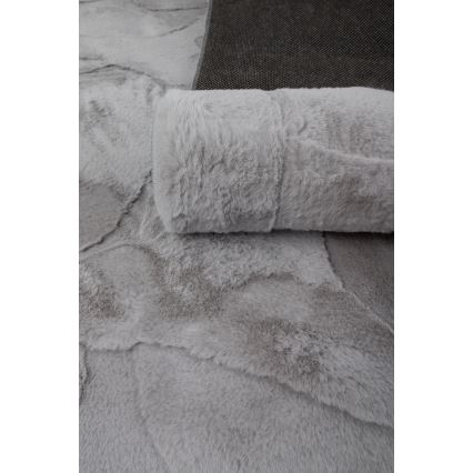 Tapis RABBIT 3D 160x230 cm gris