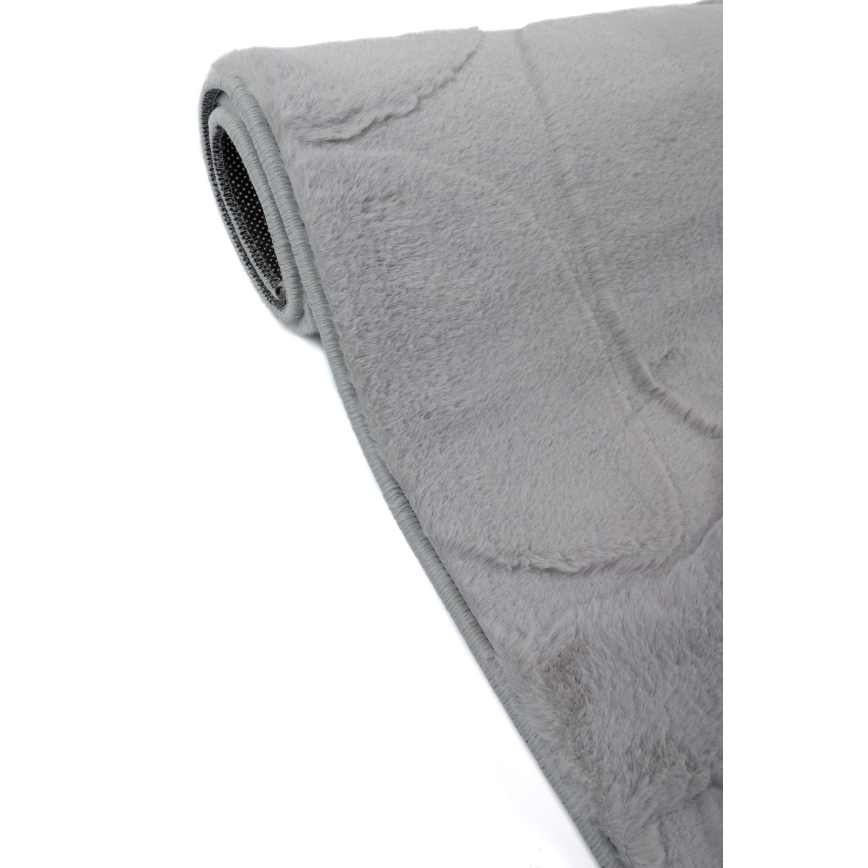 Tapis RABBIT 3D 160x230 cm gris