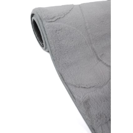 Tapis RABBIT 3D 80 x 150 cm, gris clair