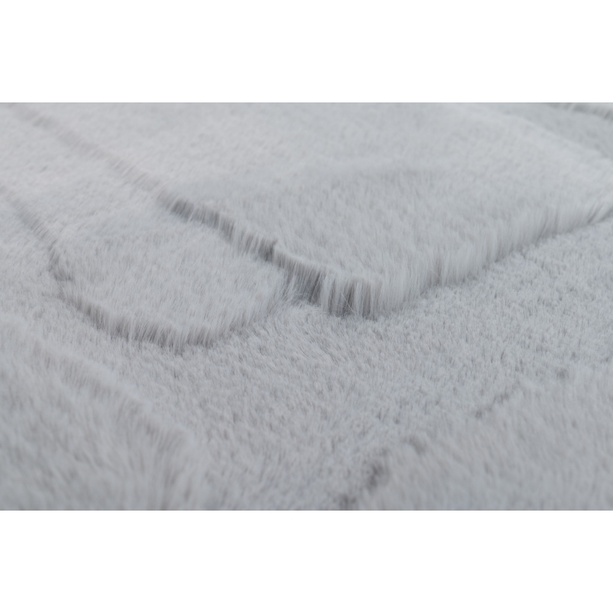 Tapis RABBIT 3D 80 x 150 cm gris clair