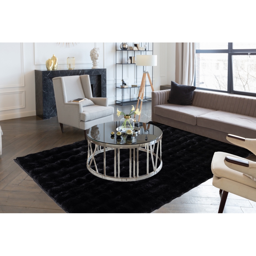 Tapis RABBIT BUBBLE 160x230 cm noir