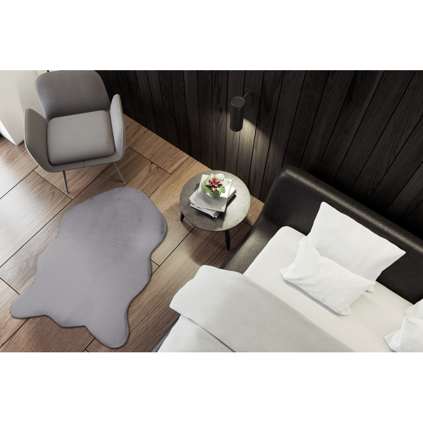 Tapis RABBIT-FOX 60x90 cm gris
