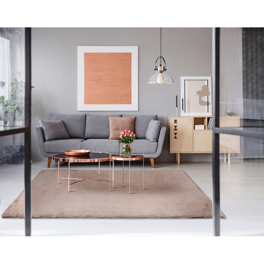 Tapis RABBIT-ROSA NEW 120x170 cm, 2000 g/m², beige