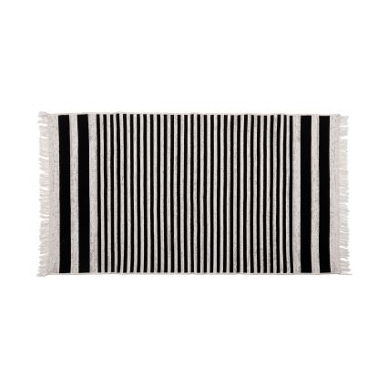 Tapis réversible KILIM GOLD 80 x 150 cm noir/blanc