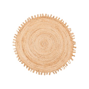 Tapis rond naturel JUTA 100 cm beige