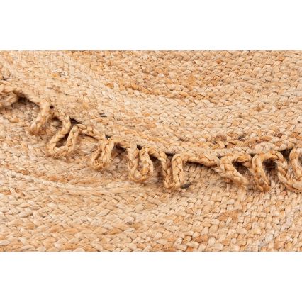 Tapis rond naturel JUTA 100 cm beige