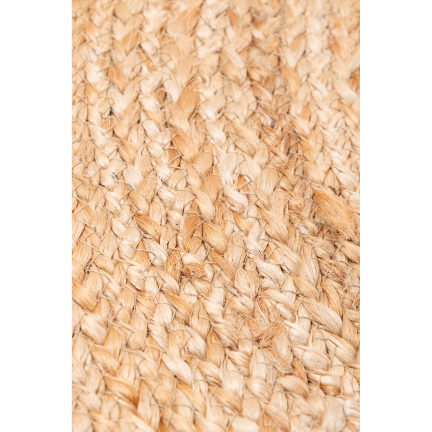 Tapis rond naturel JUTA 100 cm beige