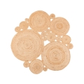 Tapis rond naturel JUTA 140 cm beige