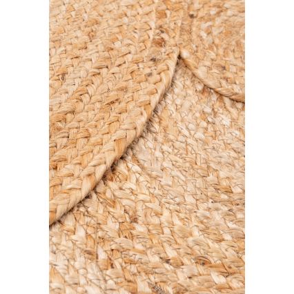 Tapis rond naturel JUTA 140 cm beige