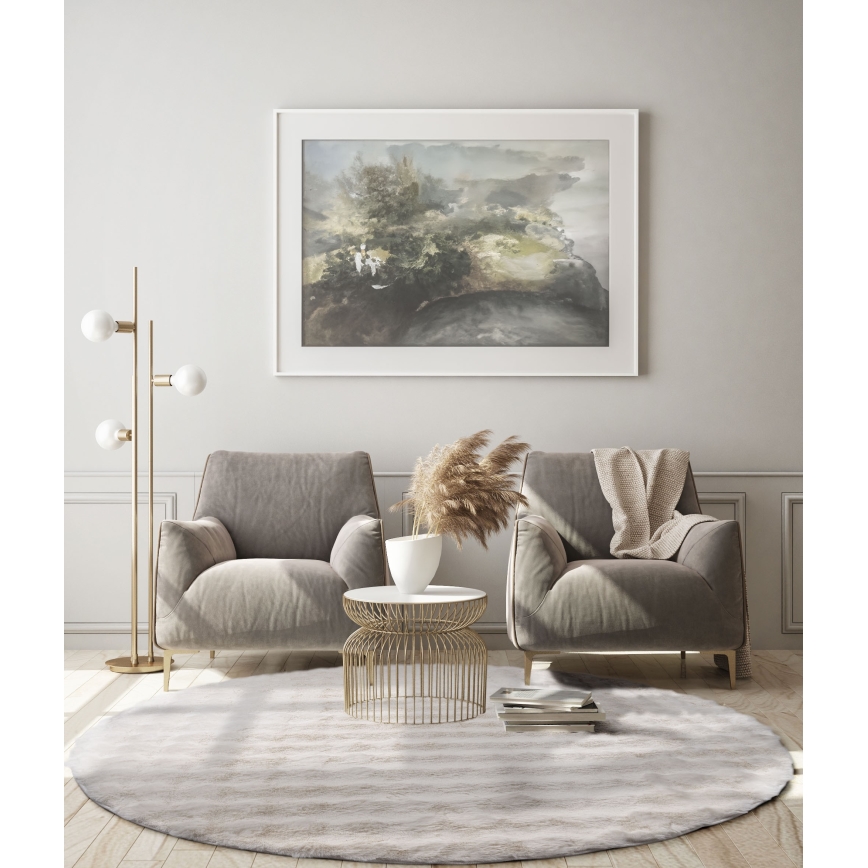 Tapis rond RABBIT BUBBLE 160 cm crème