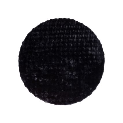 Tapis rond RABBIT BUBBLE 160 cm noir