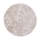 Tapis rond SALAMANCA 100 cm beige/blanc à motif de feuilles