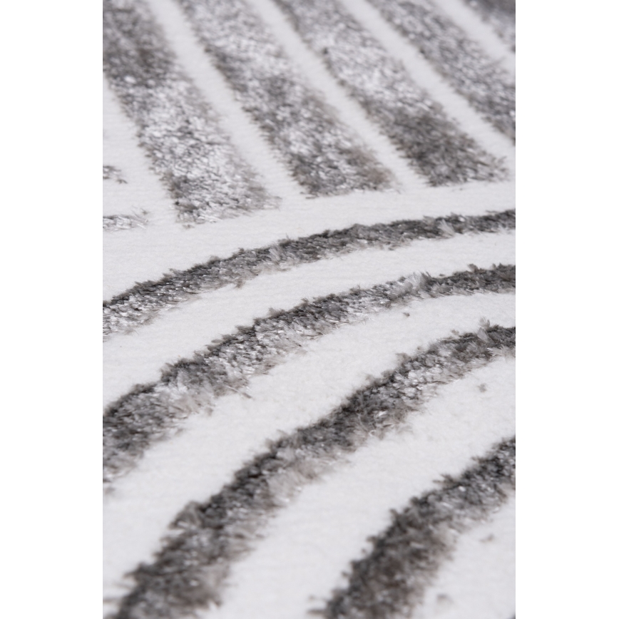 Tapis SALAMANCA 100 cm gris/blanc
