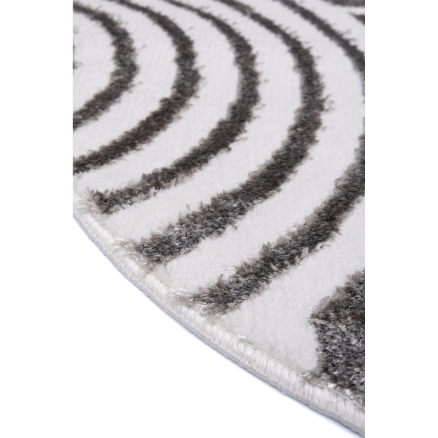 Tapis SALAMANCA 100 cm gris/blanc