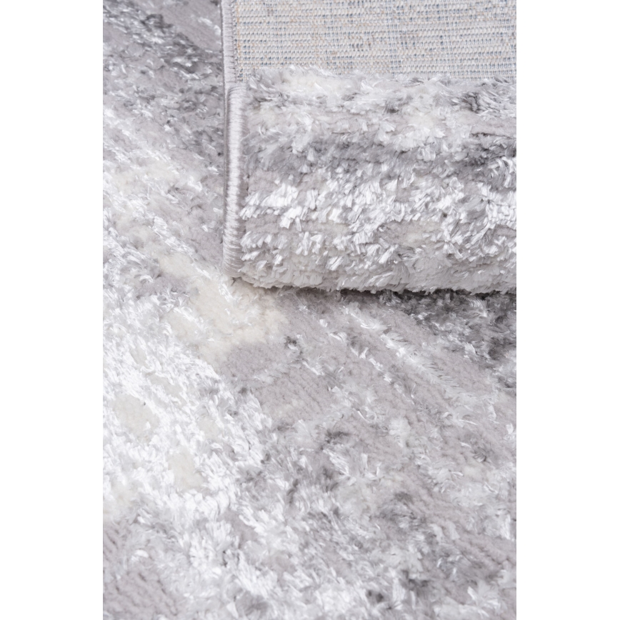 Tapis SALAMANCA 120 x 170 cm gris/blanc