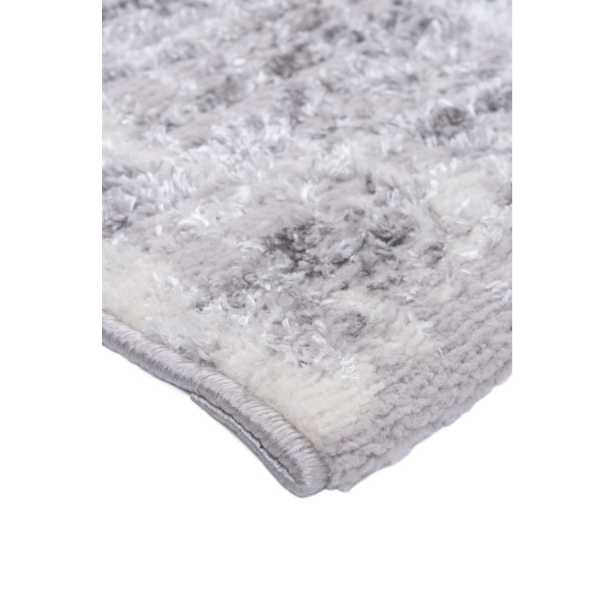 Tapis SALAMANCA 120 x 170 cm gris/blanc