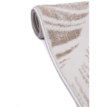 Tapis SALAMANCA 120x170 cm beige/blanc à motif feuillage