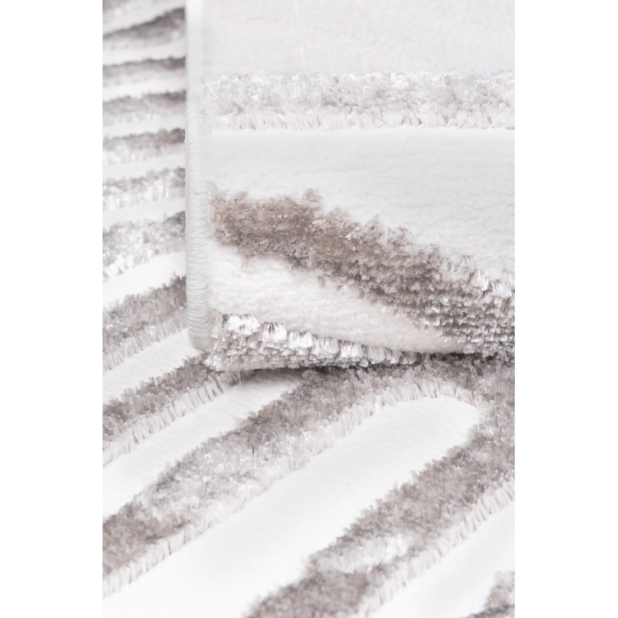 Tapis SALAMANCA 200 x 280 cm gris/blanc