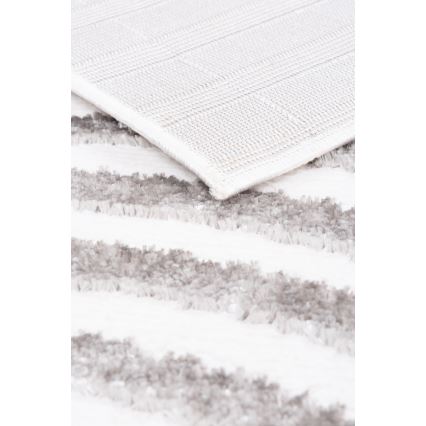 Tapis SALAMANCA 200 x 280 cm gris/blanc