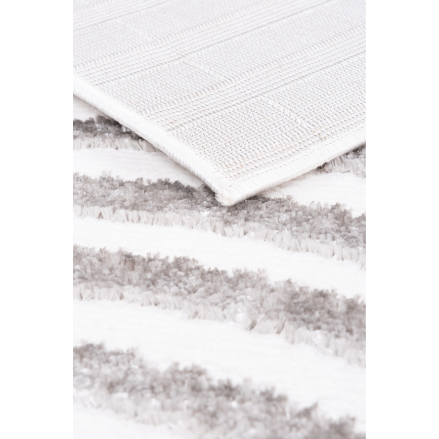 Tapis SALAMANCA 200 x 280 cm gris/blanc