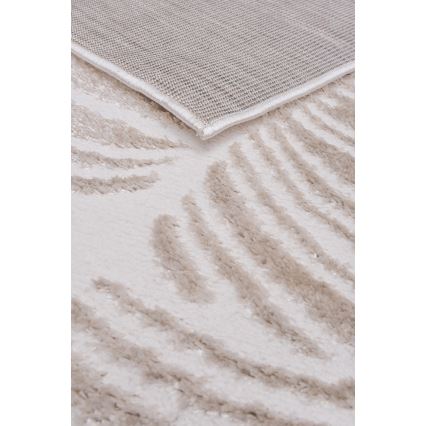 Tapis SALAMANCA 200x280 cm beige/blanc/motif de feuilles