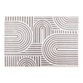 Tapis SALAMANCA 67 x 120 cm gris/blanc