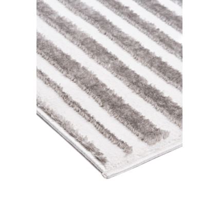 Tapis SALAMANCA 67 x 120 cm gris/blanc