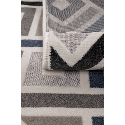 Tapis SHIFT 160x220 cm gris/bleu/beige