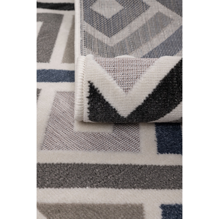 Tapis SHIFT 160x220 cm gris/bleu