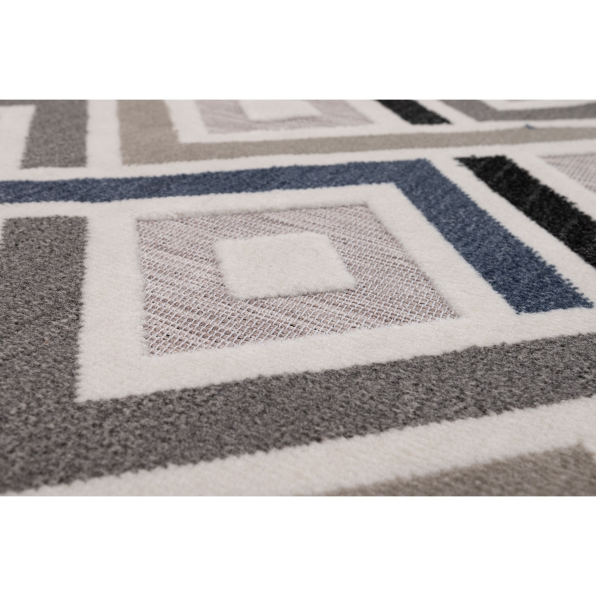 Tapis SHIFT 160x220 cm gris/bleu