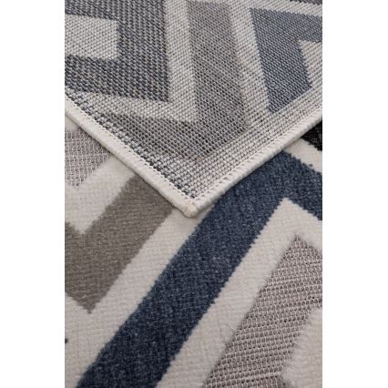 Tapis SHIFT 80x150 cm gris/bleu