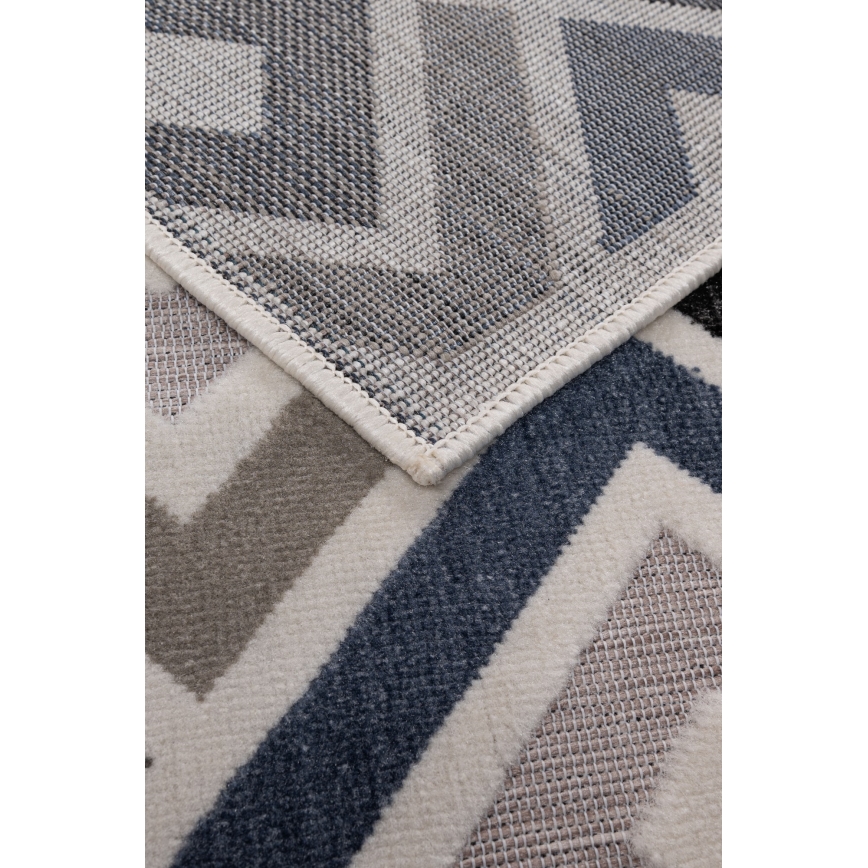 Tapis SHIFT 80x150 cm gris/bleu
