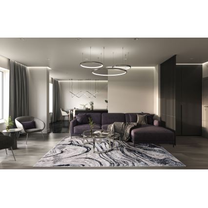 Tapis STONE 120x160 cm gris/anthracite